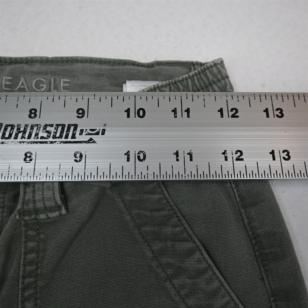 American Eagle Outfitters 000 Green Stretch Tapered Cargo Womens Pants - Picture 2 of 16
